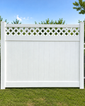 Lattice Top Fence Section